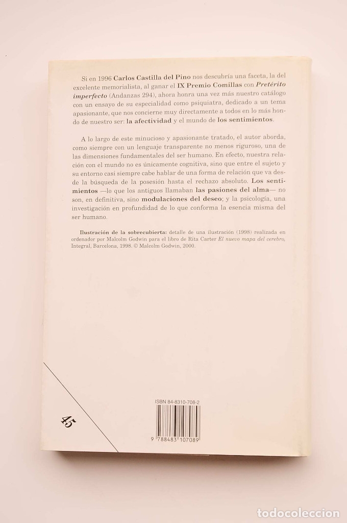 Libros: Teor&iacute;a de los sentimientos - CASTILLA DEL PINO, Carlos - Foto 4