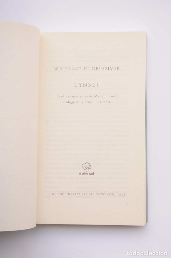 Libros: Tynset - HILDESHEIMER, Wolfgang - Foto 2