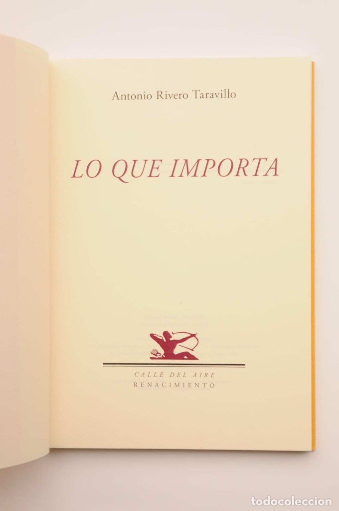 Libros: Lo que importa - RIVERO TARAVILLO, Antonio - Foto 2