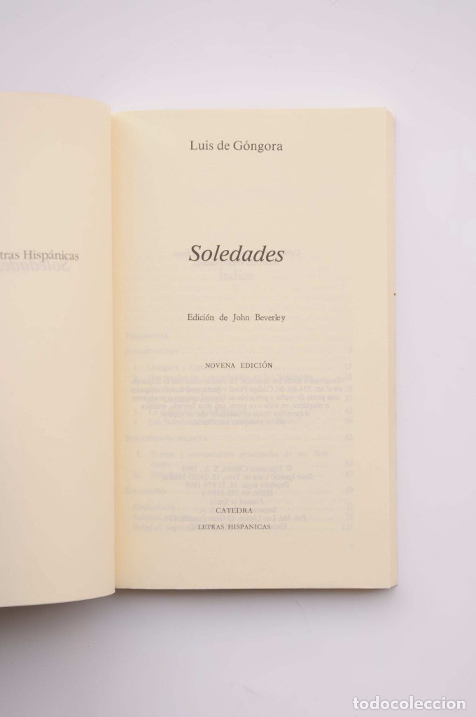 Libros: Soledades - G&Oacute;NGORA, Luis de - Foto 2