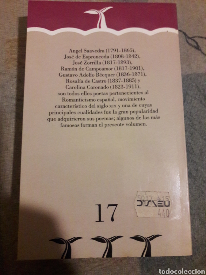 Libros: Poetas romanticos espa&ntilde;oles. Moby Dick 1987 - Foto 2