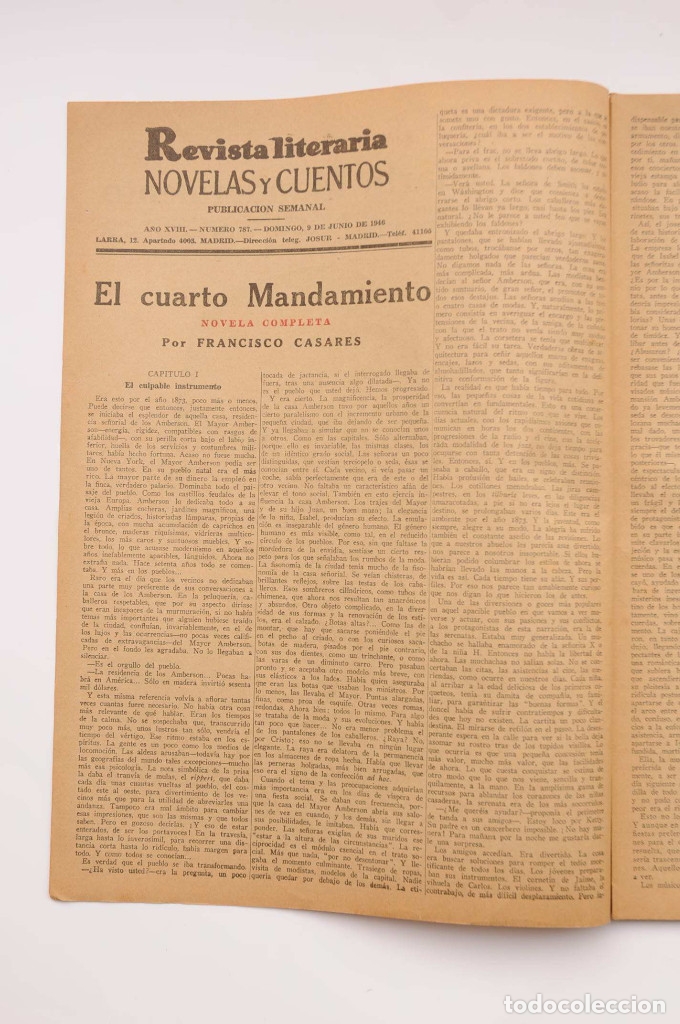 Libros: El cuarto mandamiento - CASARES, Francisco - Foto 2