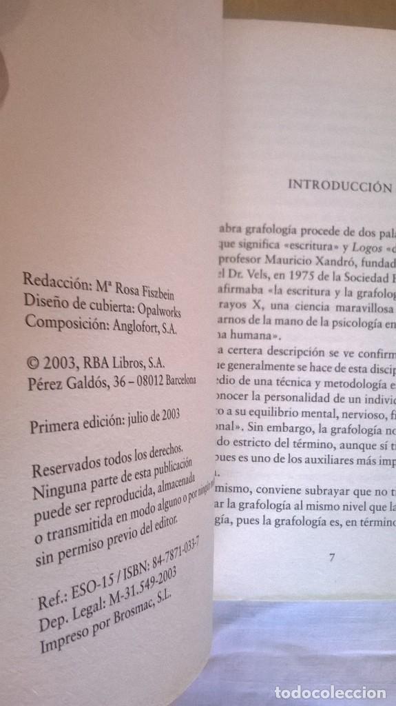 Libros: Gu&iacute;a pr&aacute;ctica de grafolog&iacute;a RBA LIBROS - Foto 4
