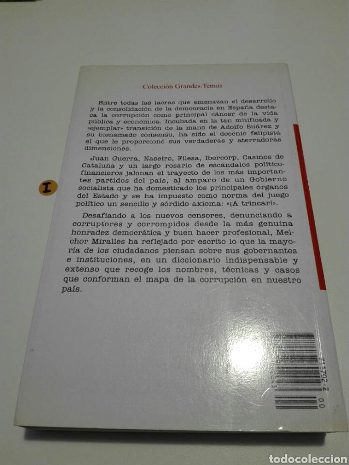 Libros: DINERO SUCIO. MELCHOR MIRALLES. - Foto 2