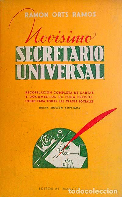 Libros: Nov&iacute;simo secretario universal - Ram&oacute;n Orts Ramos - Foto 1