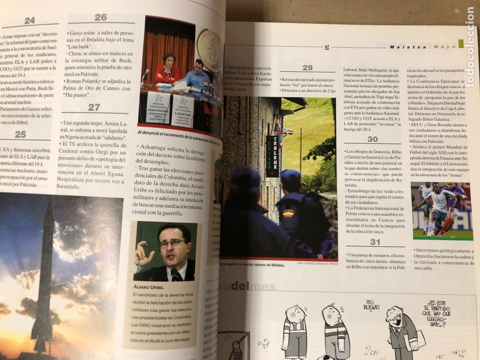 Libros: ANUARIO / URTEKARIA 2002 . GARA EGUNKARIA - Foto 4