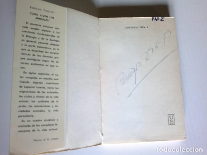 Libros: Como viven los animales. P. Pasquini. - Foto 3