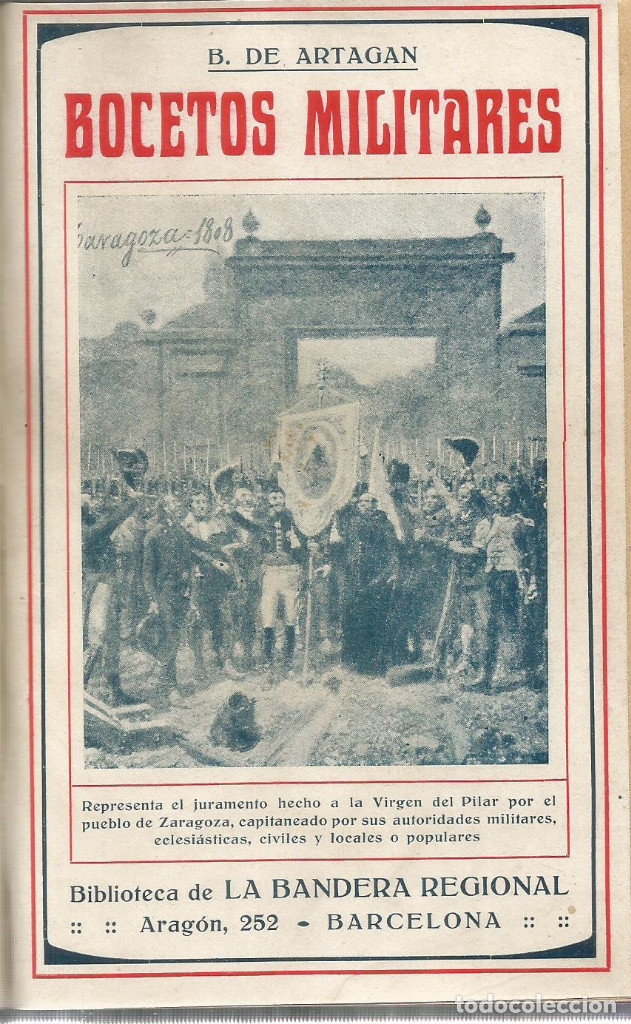 Libros: Bocetos militares. Dedicatoria firmada - DE ARTAGAN, B. - Foto 2