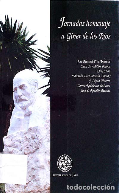 Libros: Jornadas homenaje a Giner de los R&iacute;os - V.V.A.A. - Foto 1