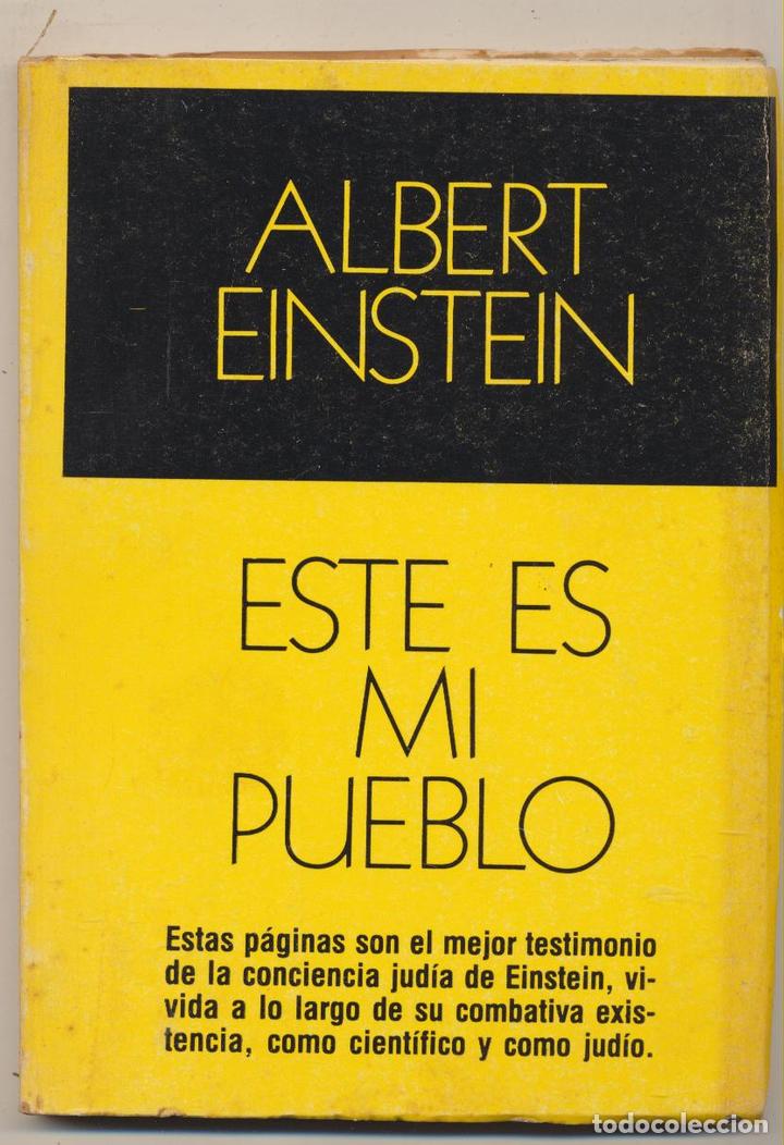Libros: Albert Einstein. Este es mi pueblo. Editorial Leviat&aacute;n-Argentina - - Foto 1