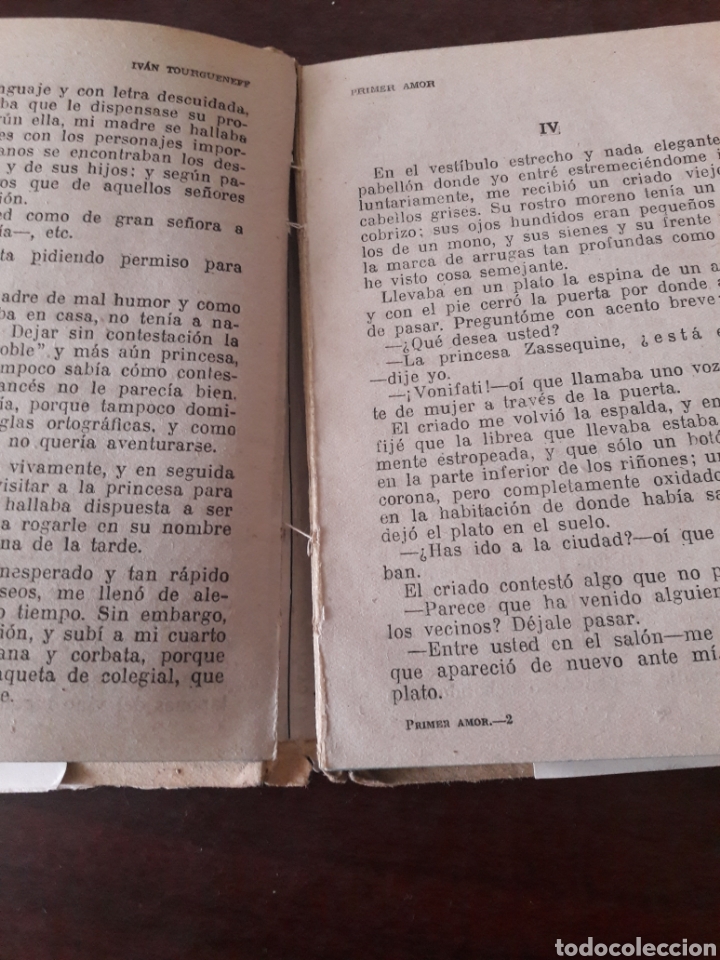 Libros: Primer Amor. Turgueniev. Ed. Rubi&ntilde;os - Foto 4