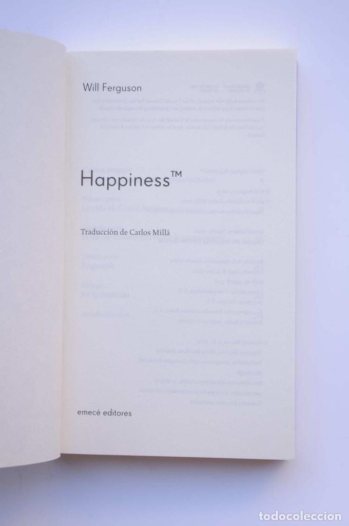 Libros: Happiness - FERGUSON, Will - Foto 2