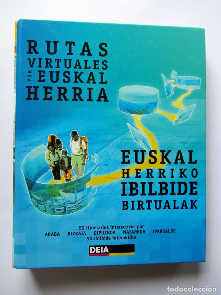 Livros em segunda m&atilde;o: Rutas virtuales por Euskal Herria. Editado por Deia. 50 itinerarios en carpeta con anillas. Tapas du