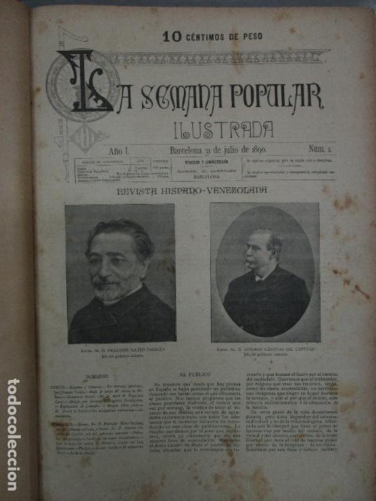Libros: LA SEMANA POPULAR ILUSTRADA. - [Revista.] - Foto 5