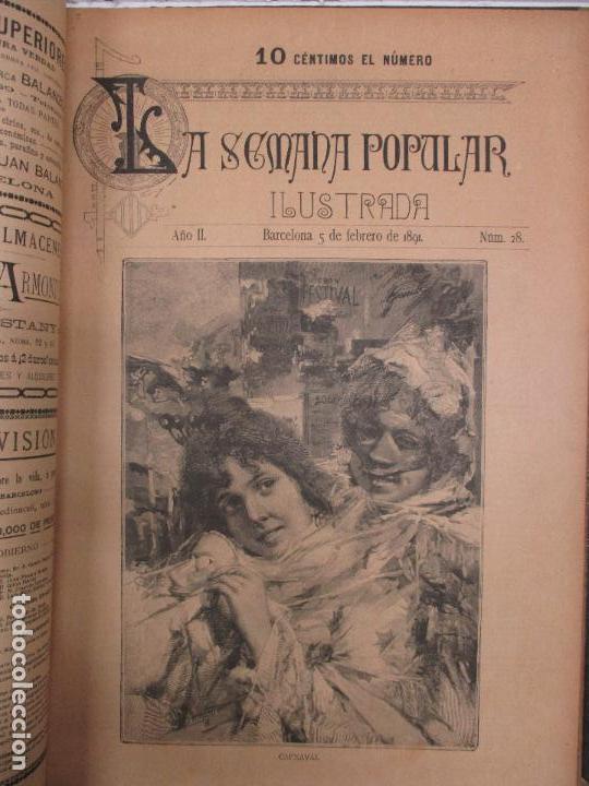 Libros: LA SEMANA POPULAR ILUSTRADA. - [Revista.] - Foto 10