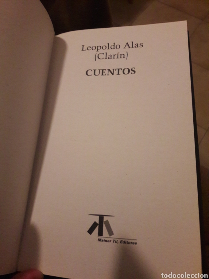 Libros: Cuentos. Leopoldo Alas Clarin. Ed Mainer 1995 - Foto 3
