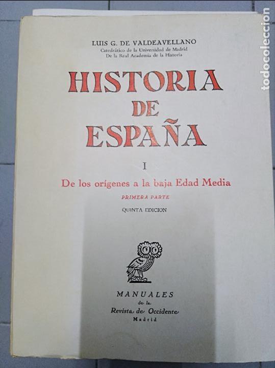 Libros: historia de espa&ntilde;a de los origenes a la edad media lus g. valdeavellano 2 tomos