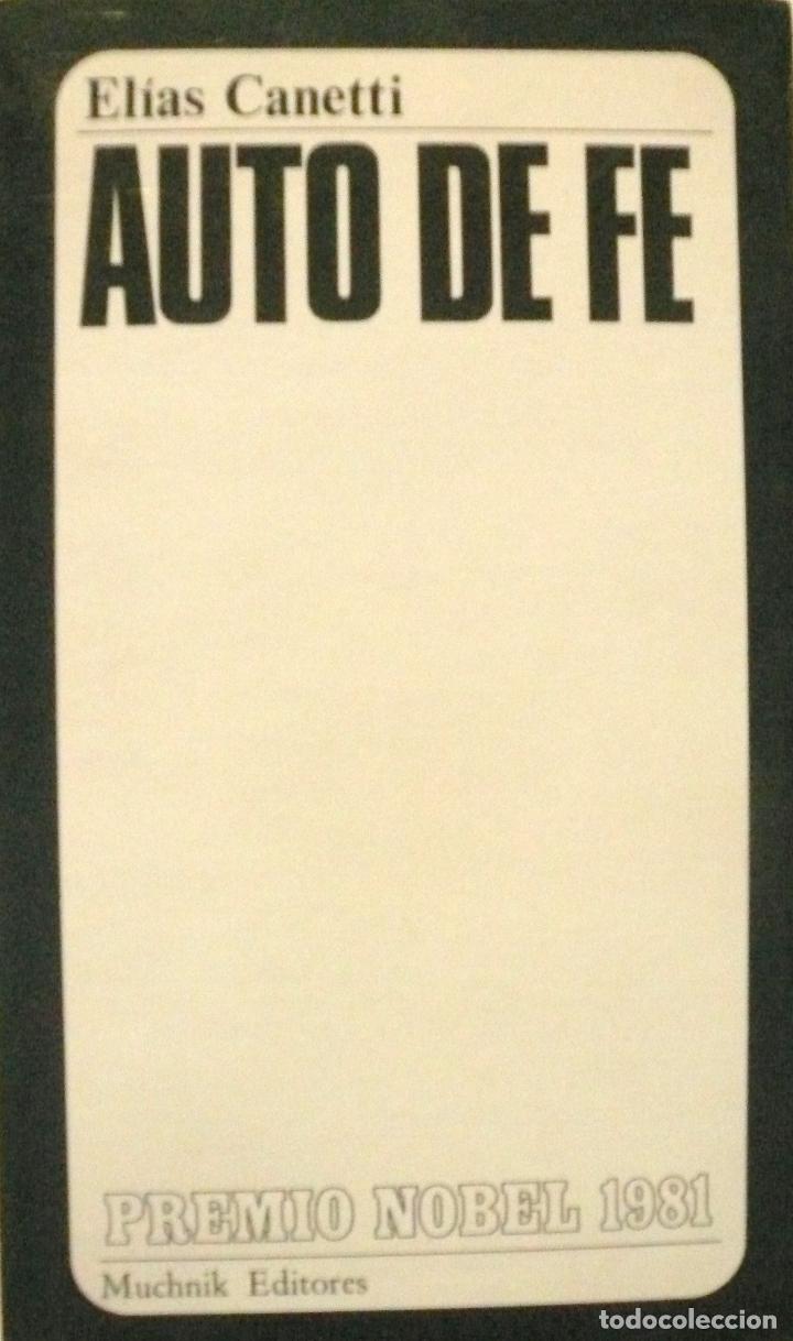 Libros: ELIAS CANETTI / AUTO DE FE (D-2160) - Foto 1