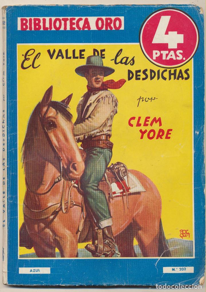 Libros: Biblioteca Oro n&ordm; 202. El Valle de las Desdichas. Molino 1946. - Foto 1