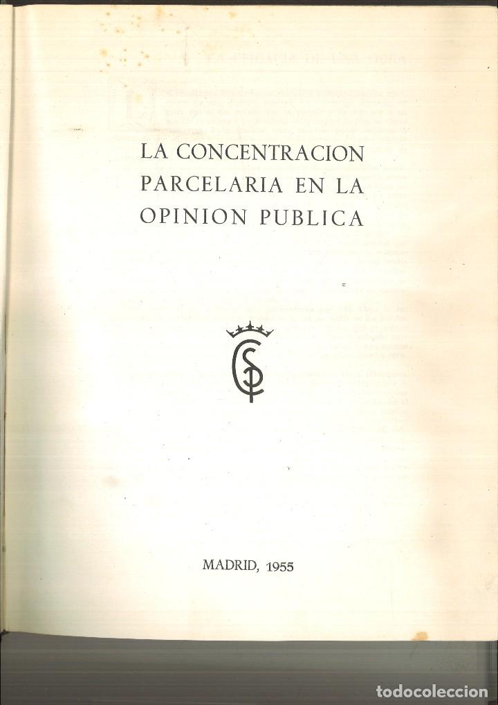 Libros: LA CONCENTRACI&Oacute;N PARCELARIA EN LA OPINI&Oacute;N P&Uacute;BLICA. - Foto 2