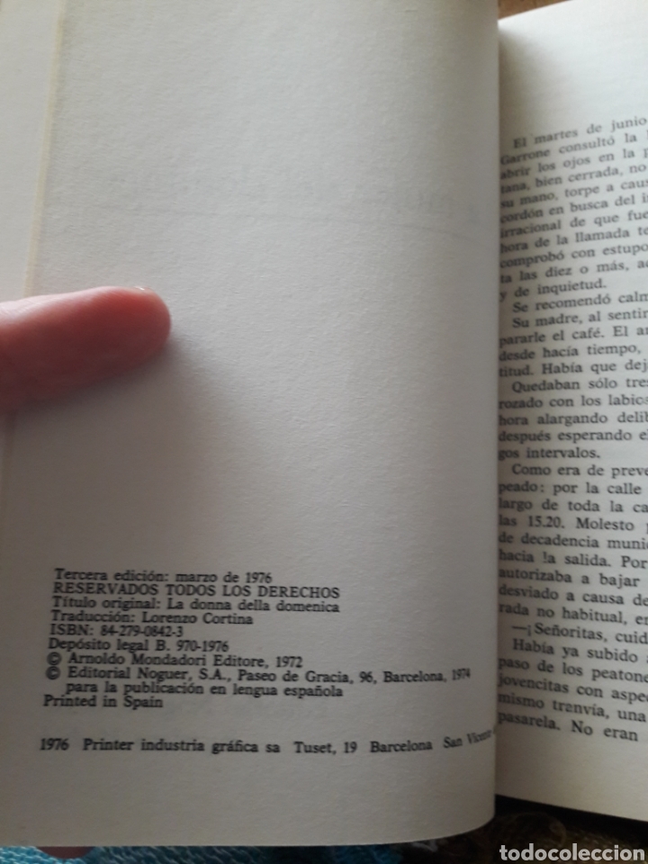 Libros: La mujer del domingo. Por Fruttero y Lucentini. Ed Noguer 1972 - Foto 5
