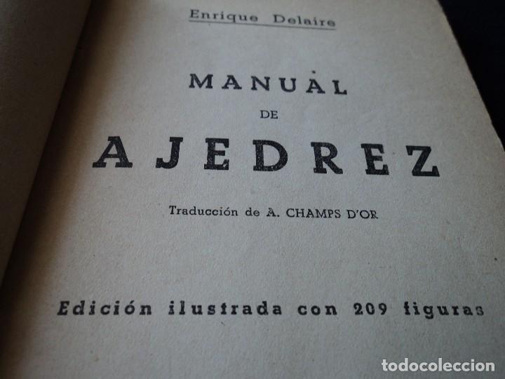 Libros: MANUAL DE AJEDREZ. DELAIRE, ENRIQUE - Foto 2