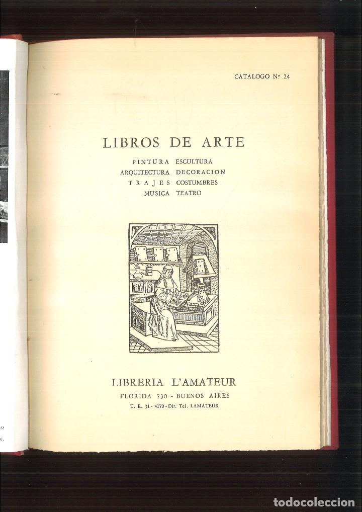 Libros: CAT&Aacute;LOGO DE LIBROS DE ARTE. LIBRER&Iacute;A LAMATEUR - Foto 2