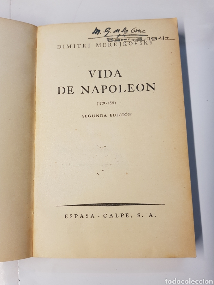 Libros: Vida de Napole&oacute;n - Dimitri Merejkovsky - 1938 - Foto 3