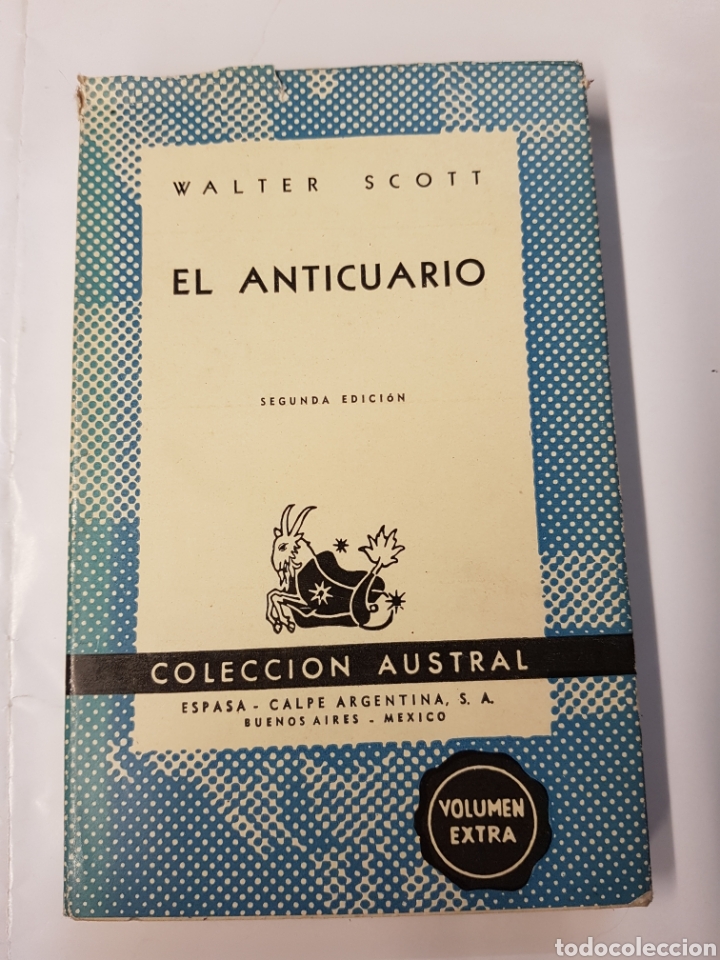 Libros: El anticuario - Walter Scott - Austral N&deg; 877 - 1949 - Foto 1