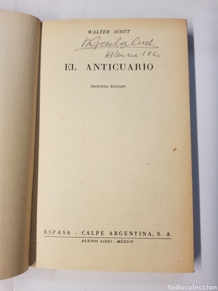 Libros: El anticuario - Walter Scott - Austral N&deg; 877 - 1949 - Foto 3