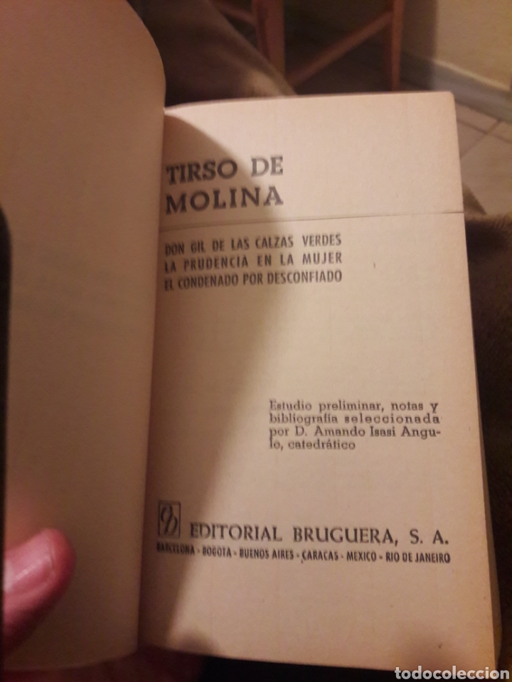 Libros: Tirso de Molina. Ed Bruguera 1969 - Foto 2