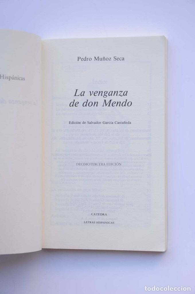 Libros: La venganza de Don Mendo - MU&Ntilde;OZ SECA, Pedro - Foto 2