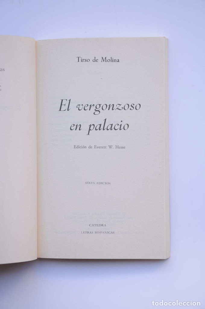 Libros: El vergonzoso en Palacio - TIRSO de MOLINA - Foto 2