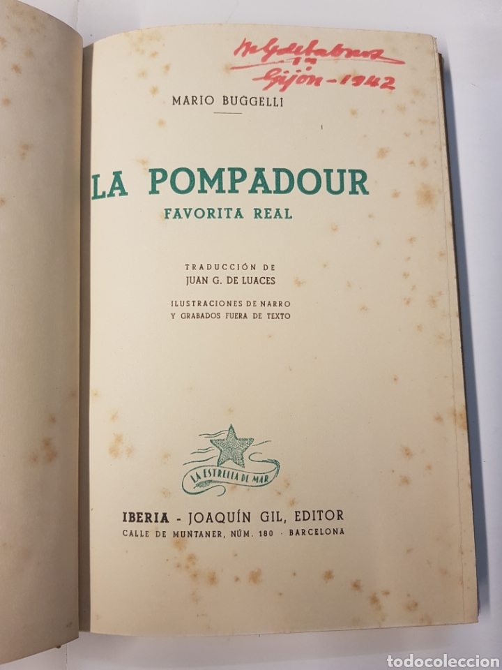 Libros: La Pompadour - Mario Buggelli - 1942 - Foto 3