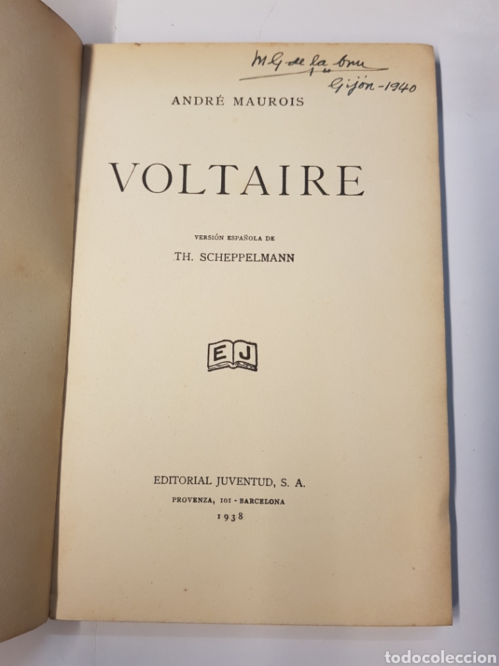 Libros: Voltaire - Andre Maurois - 1938 - Foto 3