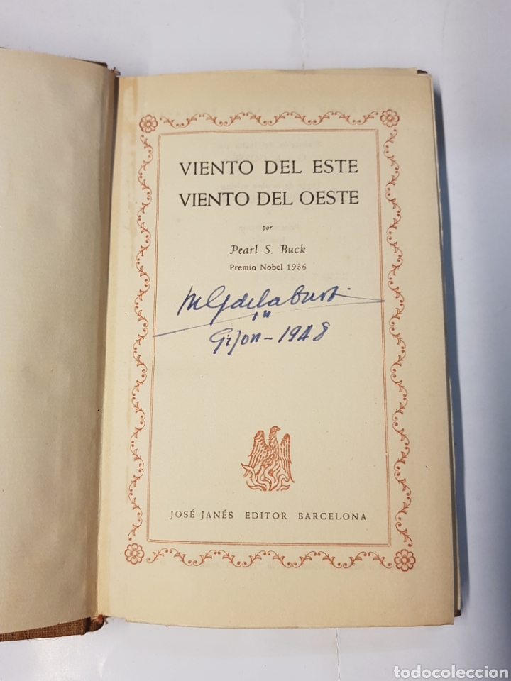 Libros: Viento del este viento del oeste - Pearl S. Buck - 1947 - Foto 4