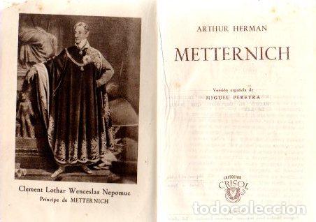 Libros: Matternich - Herman, Arthur - Foto 1