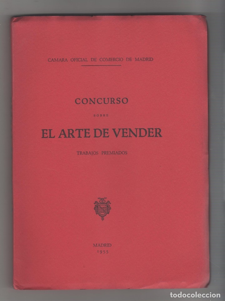 Libros: CONCURSO SOBRE EL ARTE DE VENDER. TRABAJOS PREMIADOS. - Foto 1