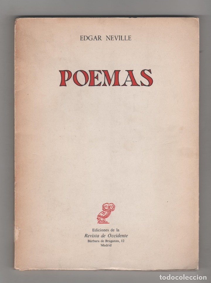 Libros: Poemas. - NEVILLE, Edgar: - Foto 1