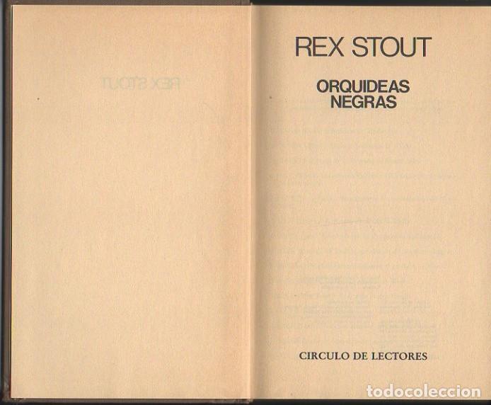 Libros: ORQUIDEAS NEGRAS. - STOUT, Rex. - Foto 1