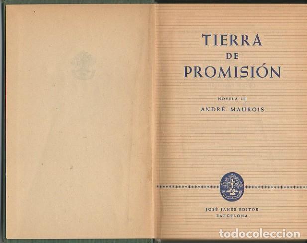 Libros: TIERRA DE PROMISION. - MAUROIS, Andr&eacute;. - Foto 1