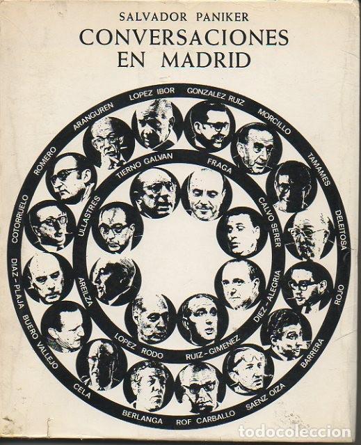 Libros: CONVERSACIONES EN MADRID. - PANIKER, Salvador. - Foto 1