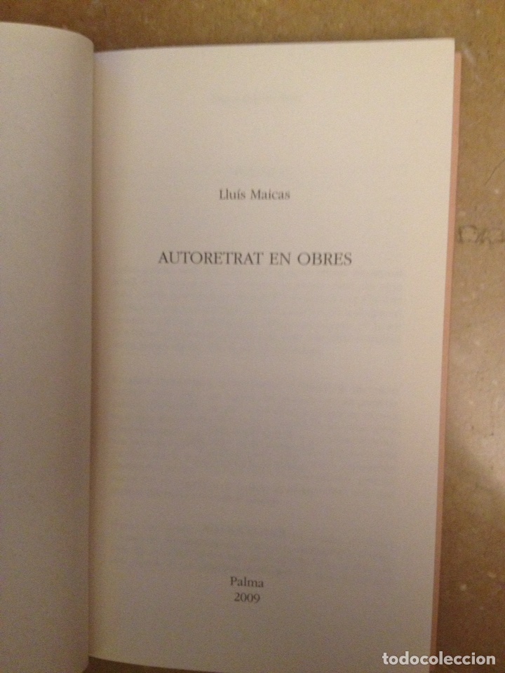 Libros: Autoretrat en obres (Llu&iacute;s Maicas) - Foto 2
