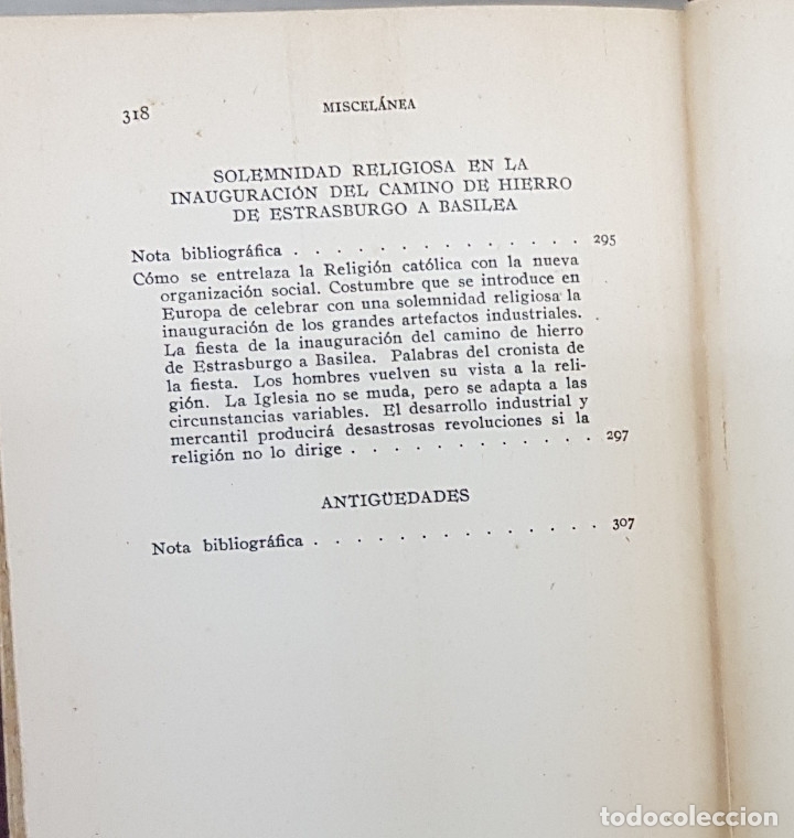 Libros: MISCELANEA: OBRAS COMPLETAS XIV (Jaime Balmes) - Foto 5