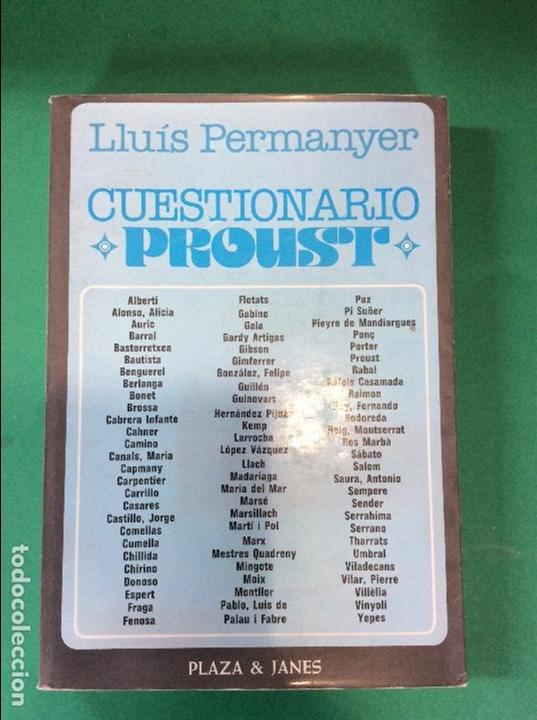 Libros: CUESTIONARIO PROUST - Foto 1