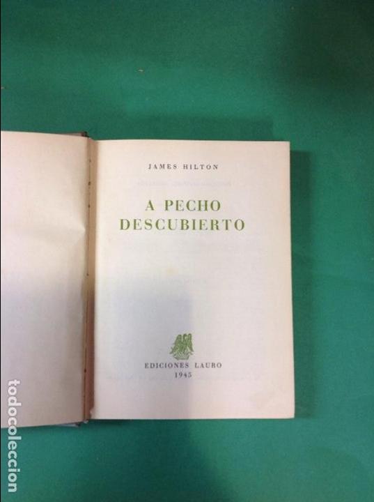 Libros: A PECHO DESCUBIERTO - Hilton,James - Foto 1