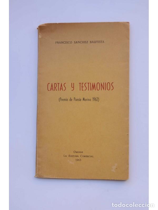 Libros: Cartas y testimonios - S&Aacute;NCHEZ BAUTISTA, Francisco - Foto 1