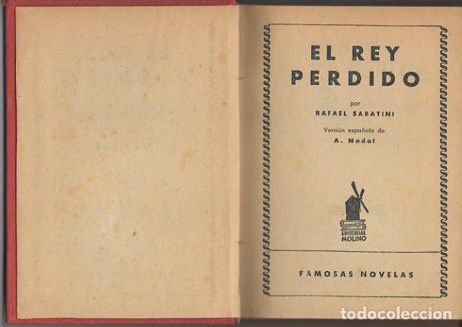 Libros: EL REY PERDIDO. - SABATINI, Rafael. - Foto 1