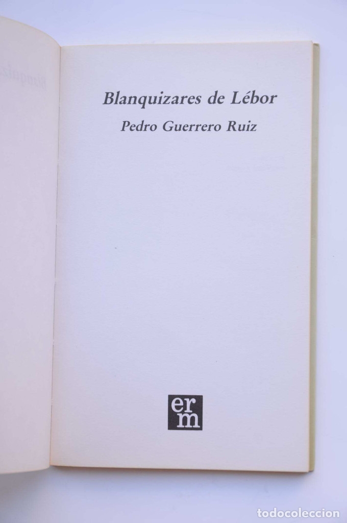 Libros: Blanquizares de L&eacute;bor - GUERRERO RUIZ, Pedro - Foto 3