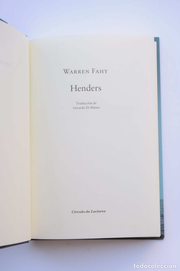 Libros: Henders - FAHY, Warren - Foto 3